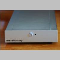 RIAA preamp 6N16B - in case, front view